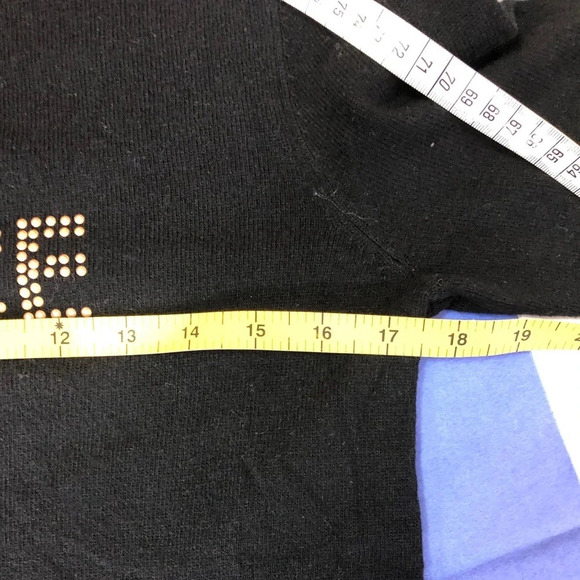 Clements Ribeiro POP Cashmere Blend Peace Sweater Black  Size Medium - Picture 6 of 7